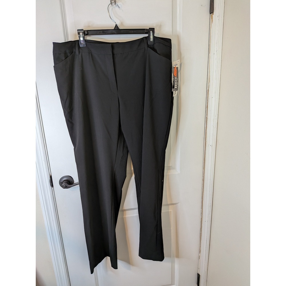 Tracy Evans Limited Womens Black Stretch Dress Pants Plus Size 18W‎ NWT